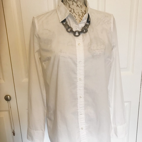 J. Crew Tops - J. Crew Classic White Button Down Shirt